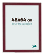 Photo Frame 48x64 cm Wine Red Swept MDF Bologna Front Size | Yourdecoration.com