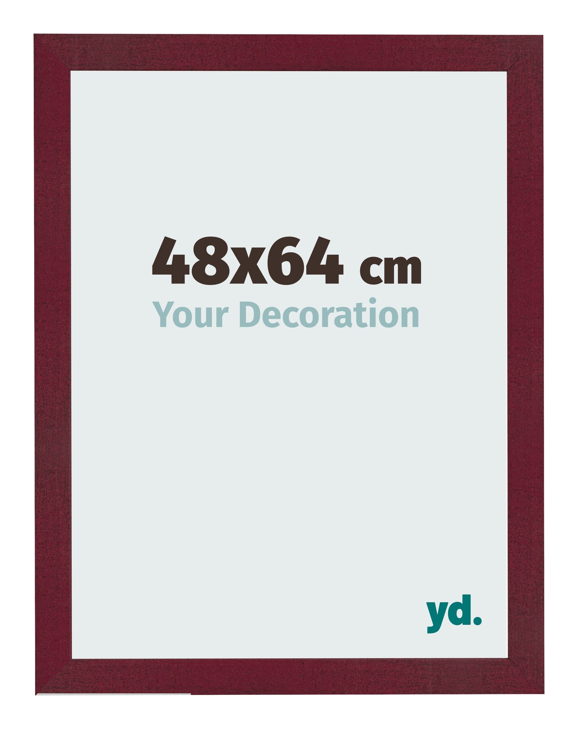 Photo Frame 48x64 cm Wine Red Swept MDF Bologna Front Size | Yourdecoration.com