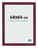 Photo Frame 48x64 cm Wine Red Swept MDF Bologna Front Size | Yourdecoration.com