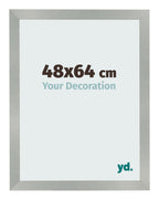Photo Frame 48x64cm Aluminum Brushed MDF Bologna Front Size | Yourdecoration.com