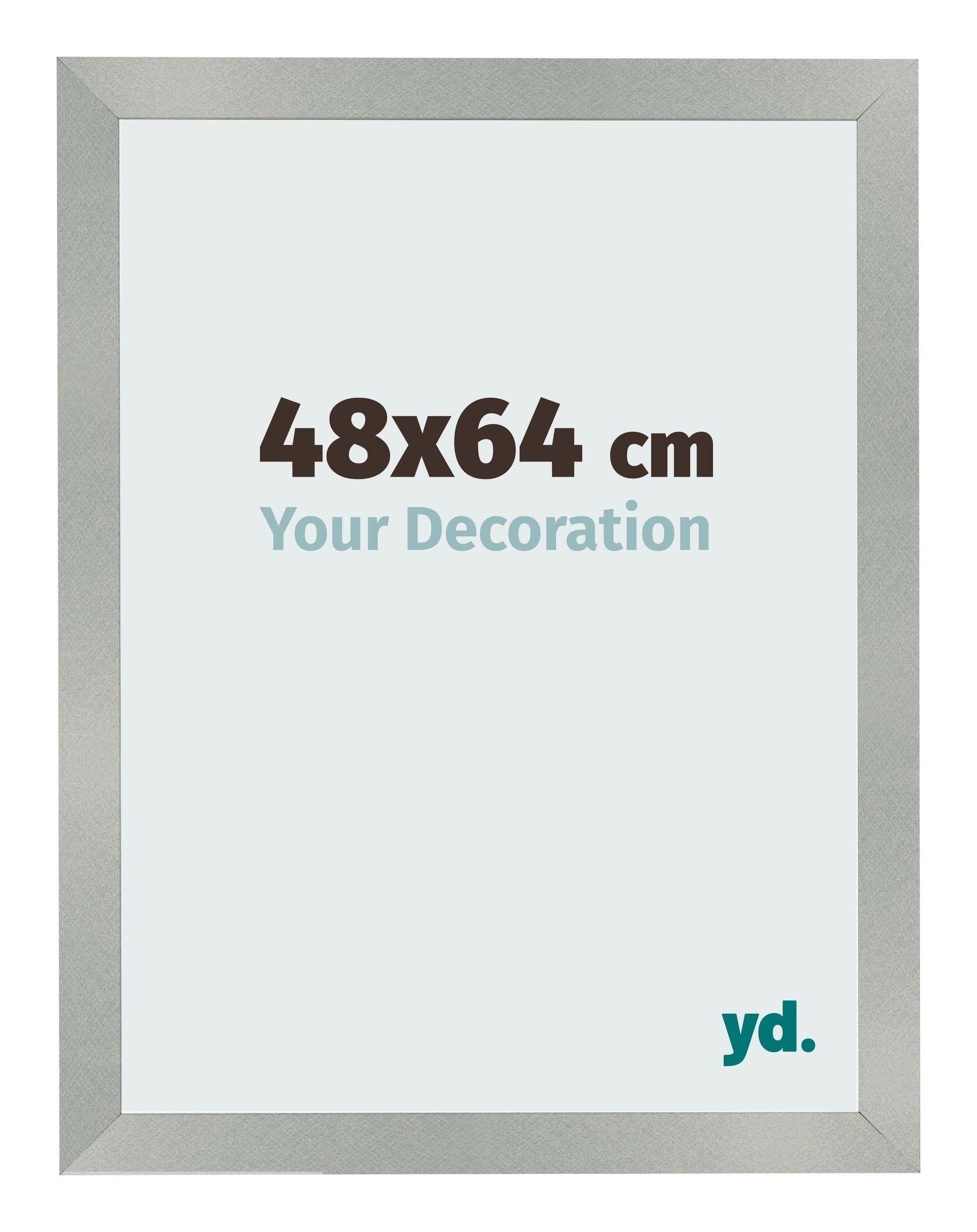 Photo Frame 48x64cm Aluminum Brushed MDF Bologna Front Size | Yourdecoration.com