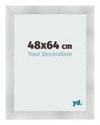 Photo Frame 48x64cm Aluminum Brushed MDF Pisa Front Size | Yourdecoration.com
