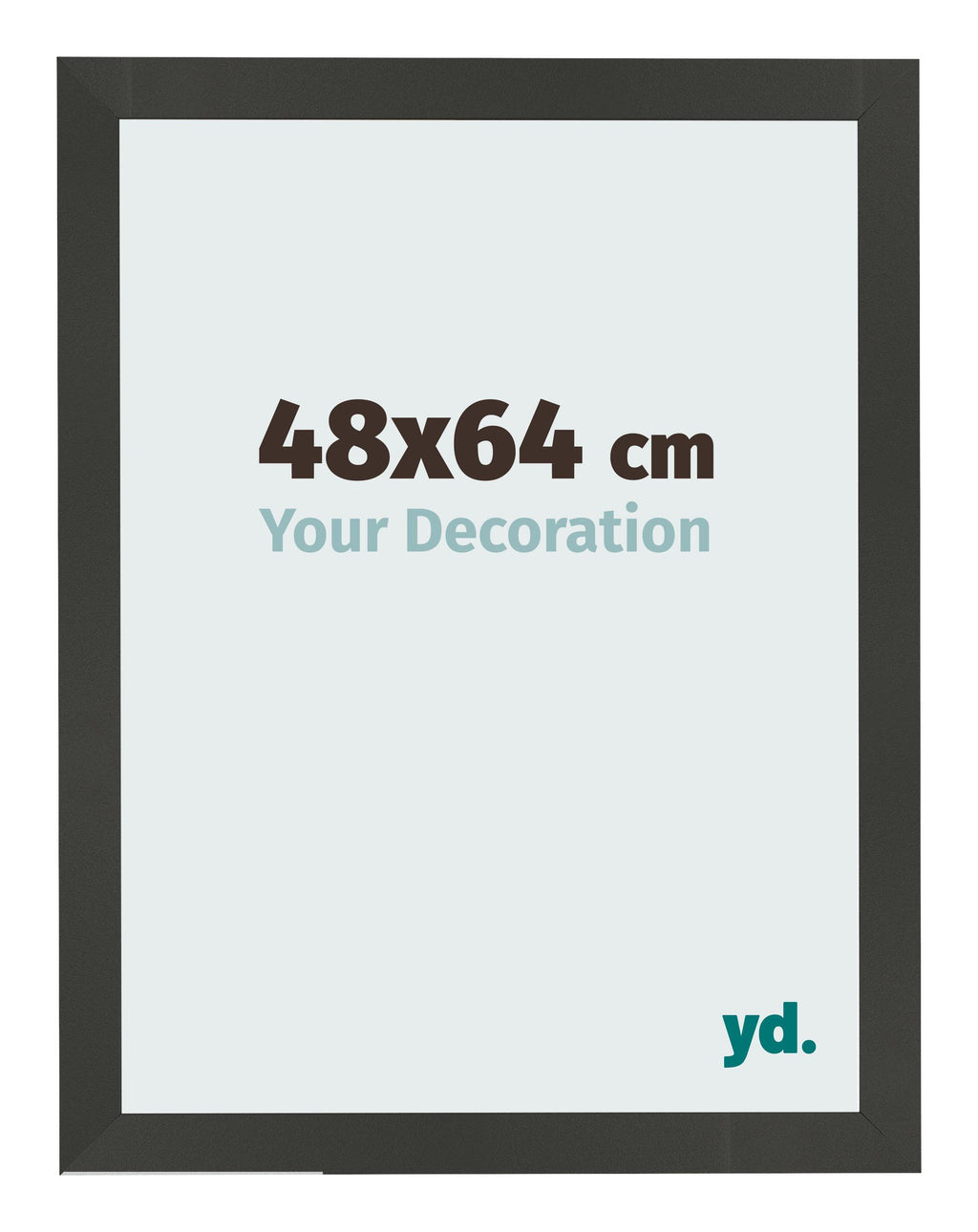 Photo Frame 48x64cm Anthracite MDF Bologna Front Size | Yourdecoration.com