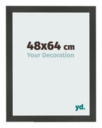Photo Frame 48x64cm Anthracite MDF Bologna Front Size | Yourdecoration.com