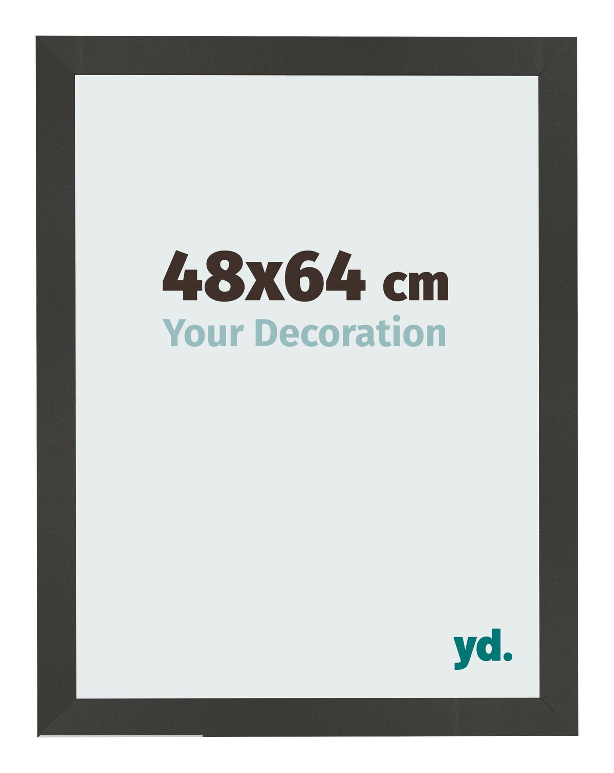 Photo Frame 48x64cm Anthracite MDF Bologna Front Size | Yourdecoration.com