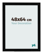 Photo Frame 48x64cm Black High Gloss MDF Bologna Front Size | Yourdecoration.com