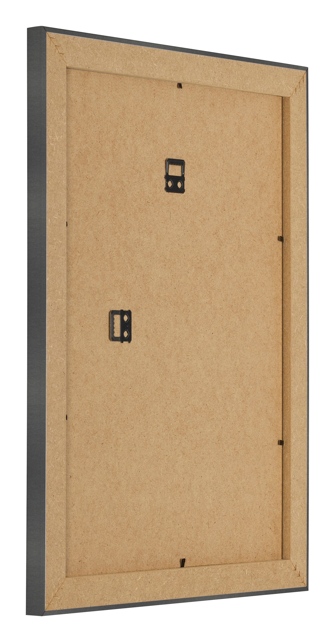 Photo Frame 48x64cm Black Silver Polished MDF Pisa Back Oblique | Yourdecoration.com