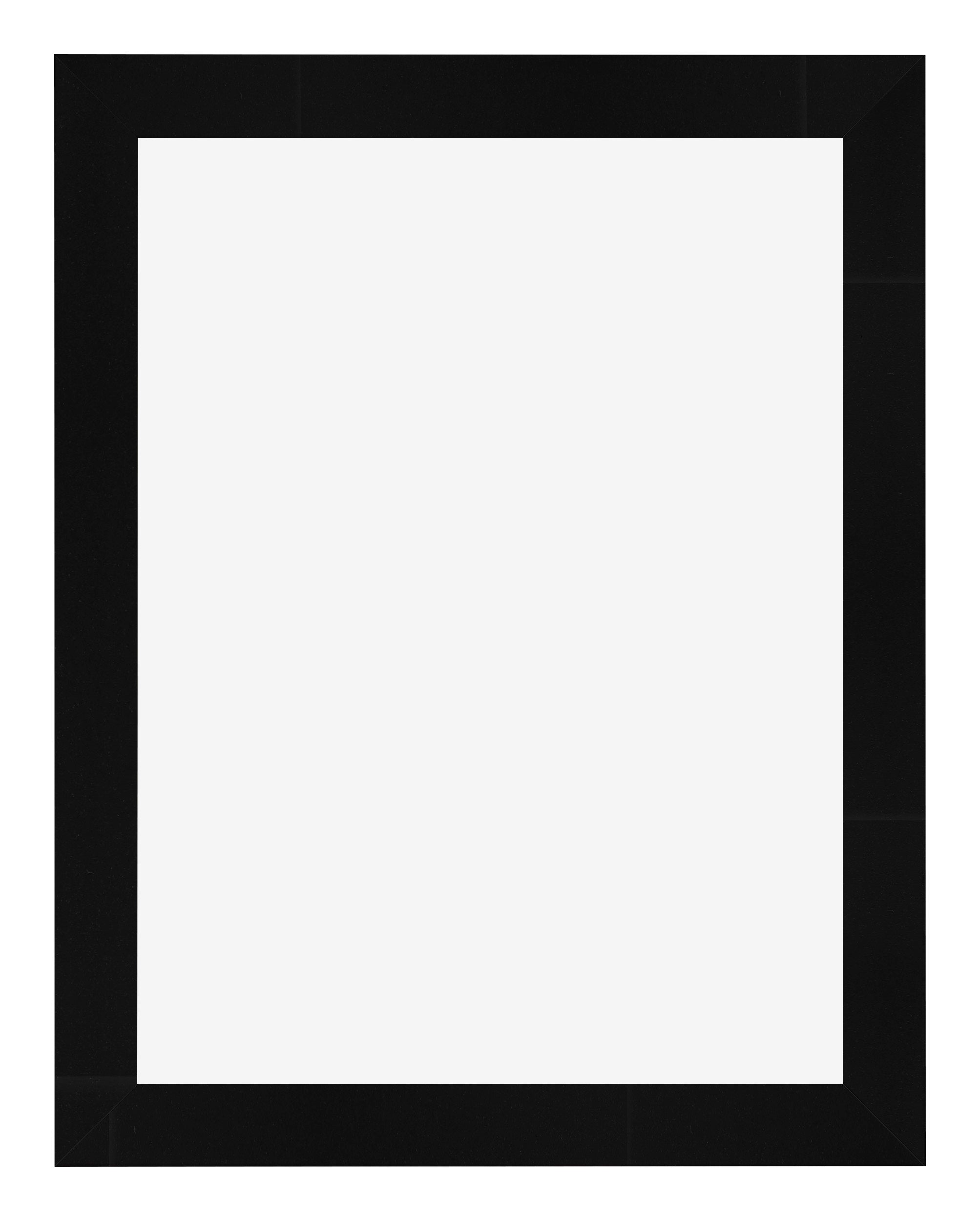 Photo Frame 48x64cm Black Silver Polished MDF Pisa Front | Yourdecoration.com