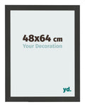 Photo Frame 48x64cm Black Woodgrain MDF Bologna Front Size | Yourdecoration.com
