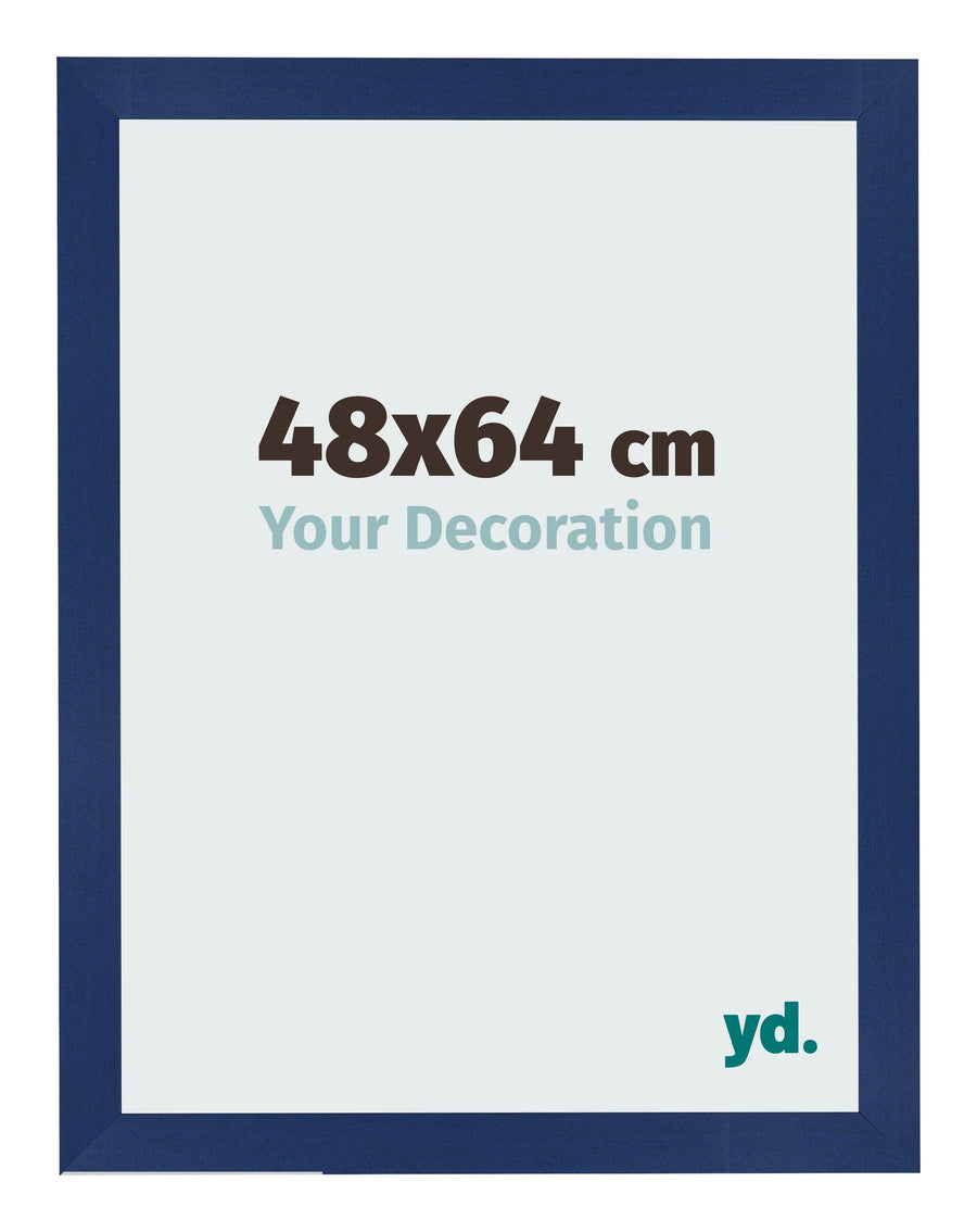 Photo Frame 48x64cm Dark Blue Swept MDF Bologna Front Size | Yourdecoration.com