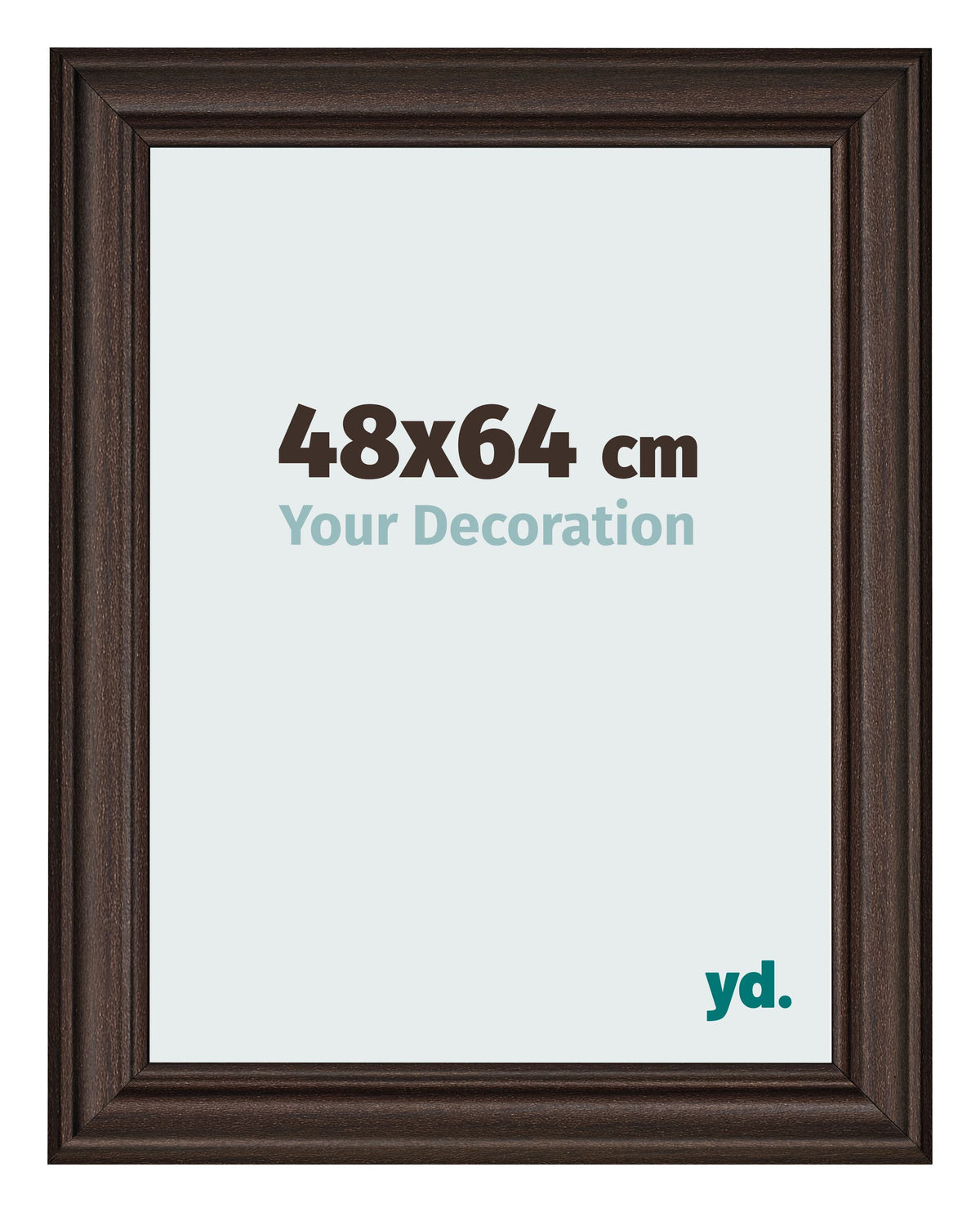 Photo Frame 48x64cm Oak Dark MDF Lazio Front Size | Yourdecoration.com