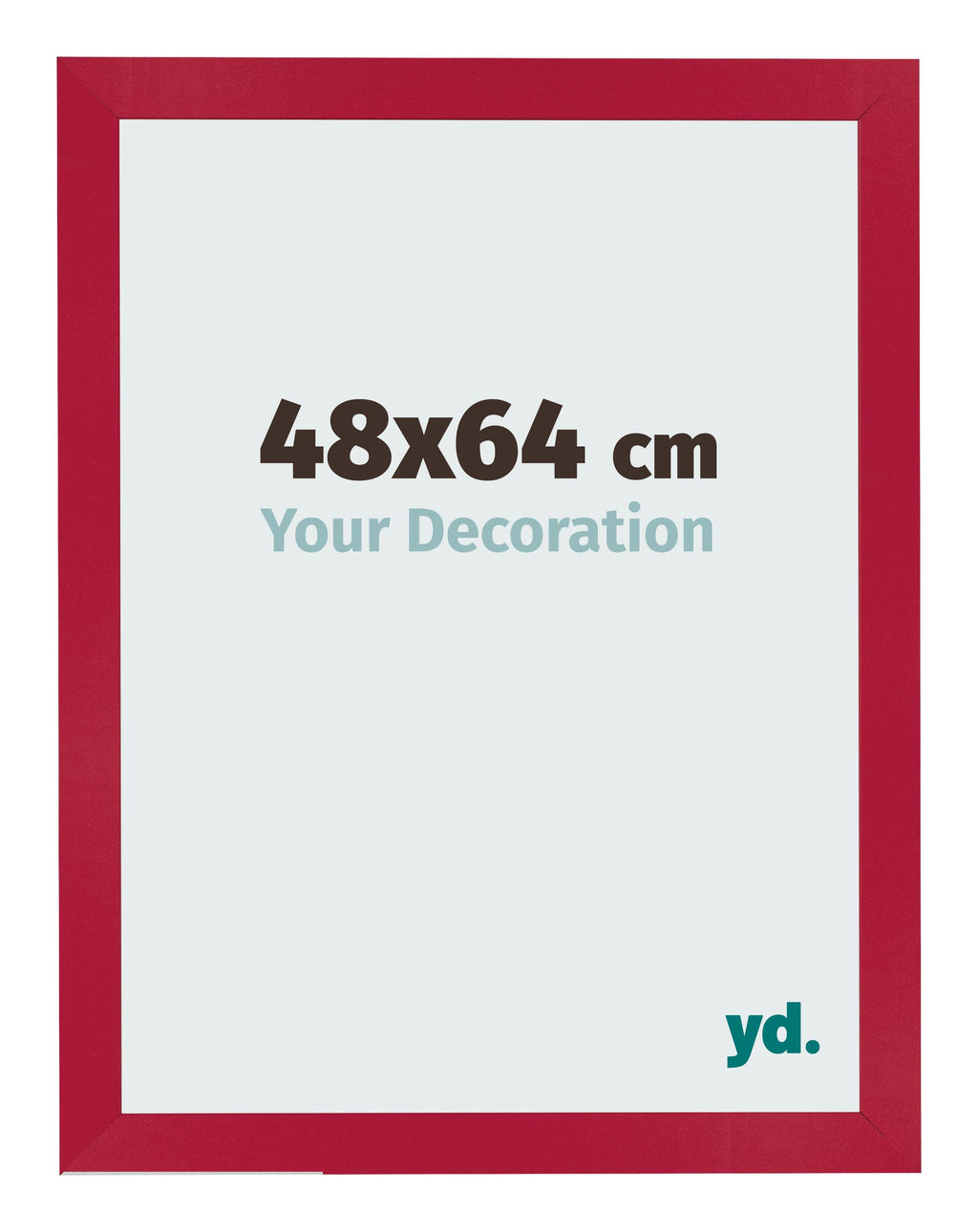 Photo Frame 48x64cm Red MDF Bologna Front Size | Yourdecoration.com