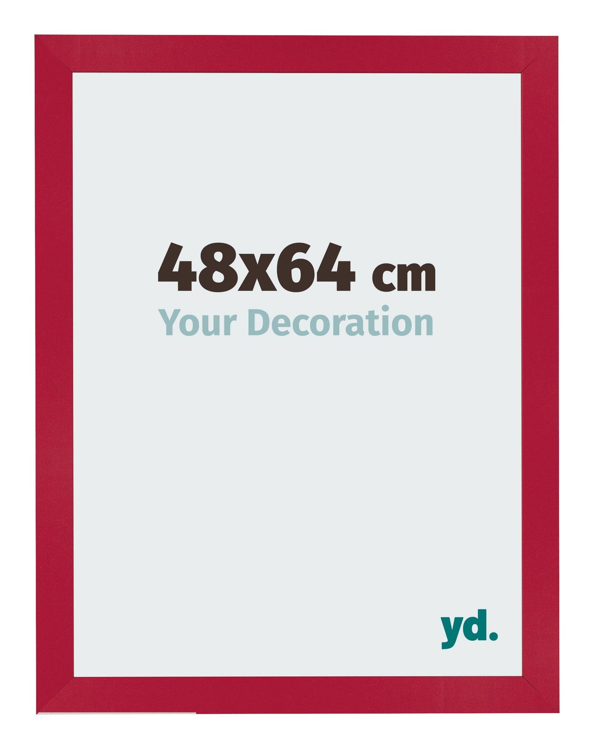 Photo Frame 48x64cm Red MDF Bologna Front Size | Yourdecoration.com