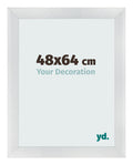 Photo Frame 48x64cm Silver Black Swept MDF Pisa Front Size | Yourdecoration.com