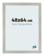 Photo Frame 48x64cm Silver Matte MDF Bologna Front Size | Yourdecoration.com