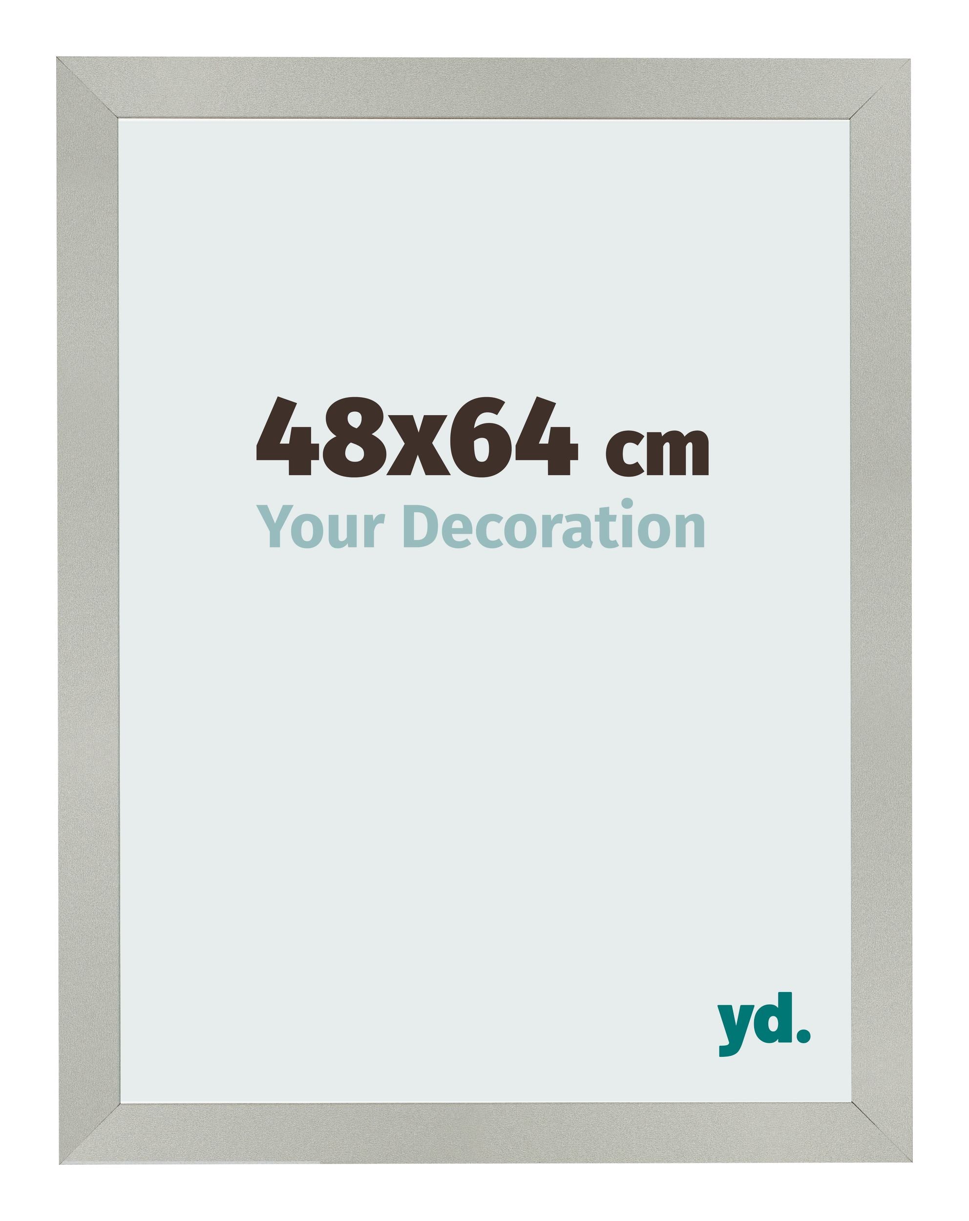 Photo Frame 48x64cm Silver Matte MDF Bologna Front Size | Yourdecoration.com