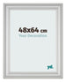 Photo Frame 48x64cm Silver Matte MDF Lazio Front Size | Yourdecoration.com