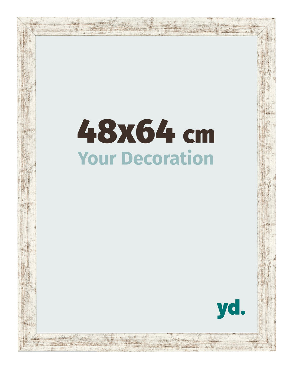 Photo Frame 48x64cm White Vintage MDF Bologna Front Size | Yourdecoration.com