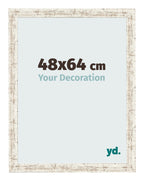 Photo Frame 48x64cm White Vintage MDF Bologna Front Size | Yourdecoration.com