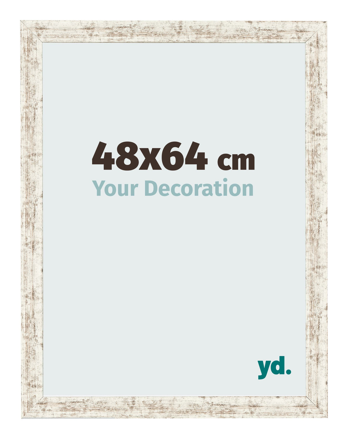 Photo Frame 48x64cm White Vintage MDF Bologna Front Size | Yourdecoration.com