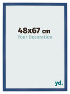 Photo Frame 48x67 cm Dark Blue MDF Bologna Front Size | Yourdecoration.com