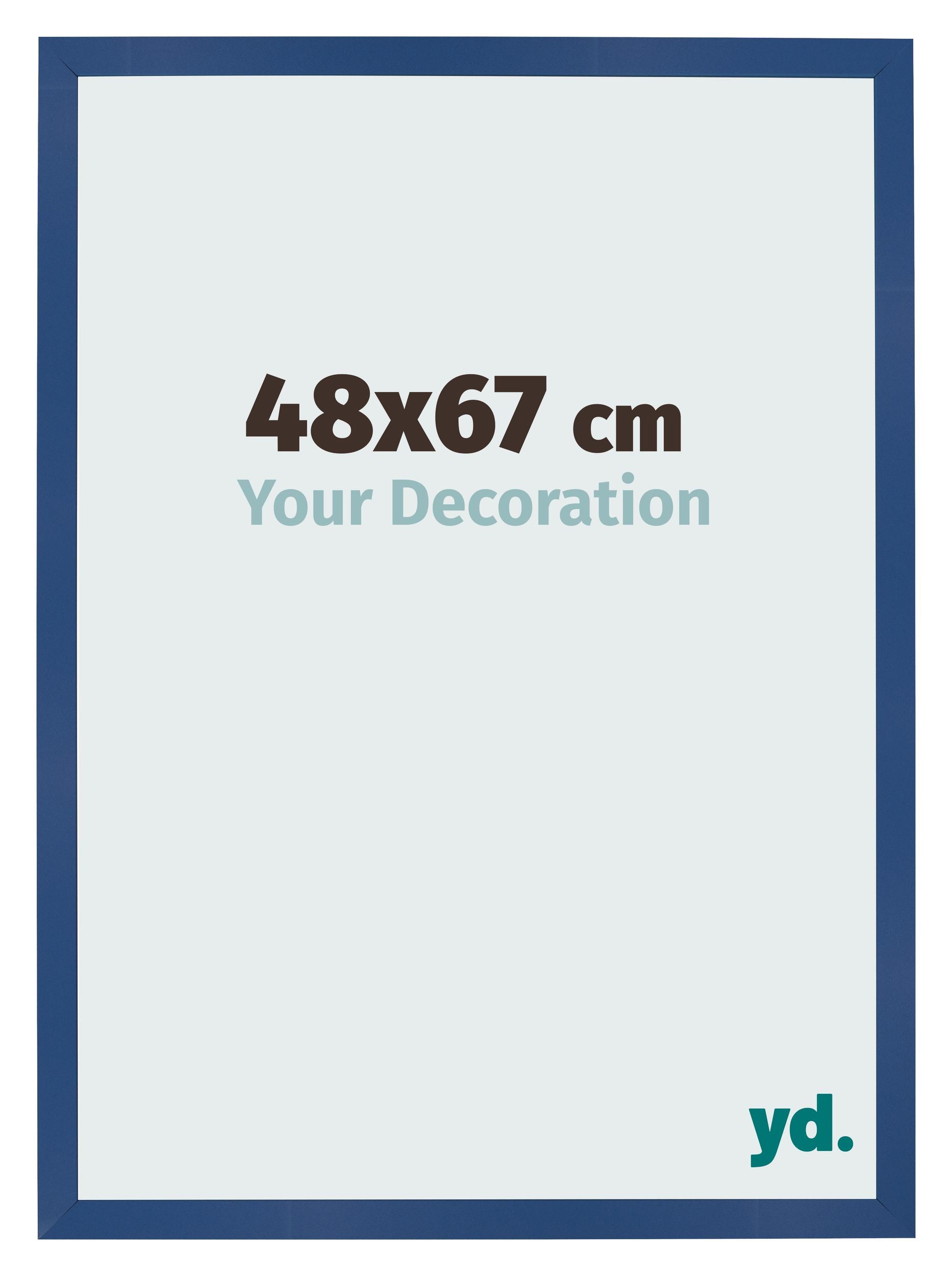 Photo Frame 48x67 cm Dark Blue MDF Bologna Front Size | Yourdecoration.com