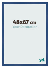 Photo Frame 48x67 cm Dark Blue MDF Bologna Front Size | Yourdecoration.com