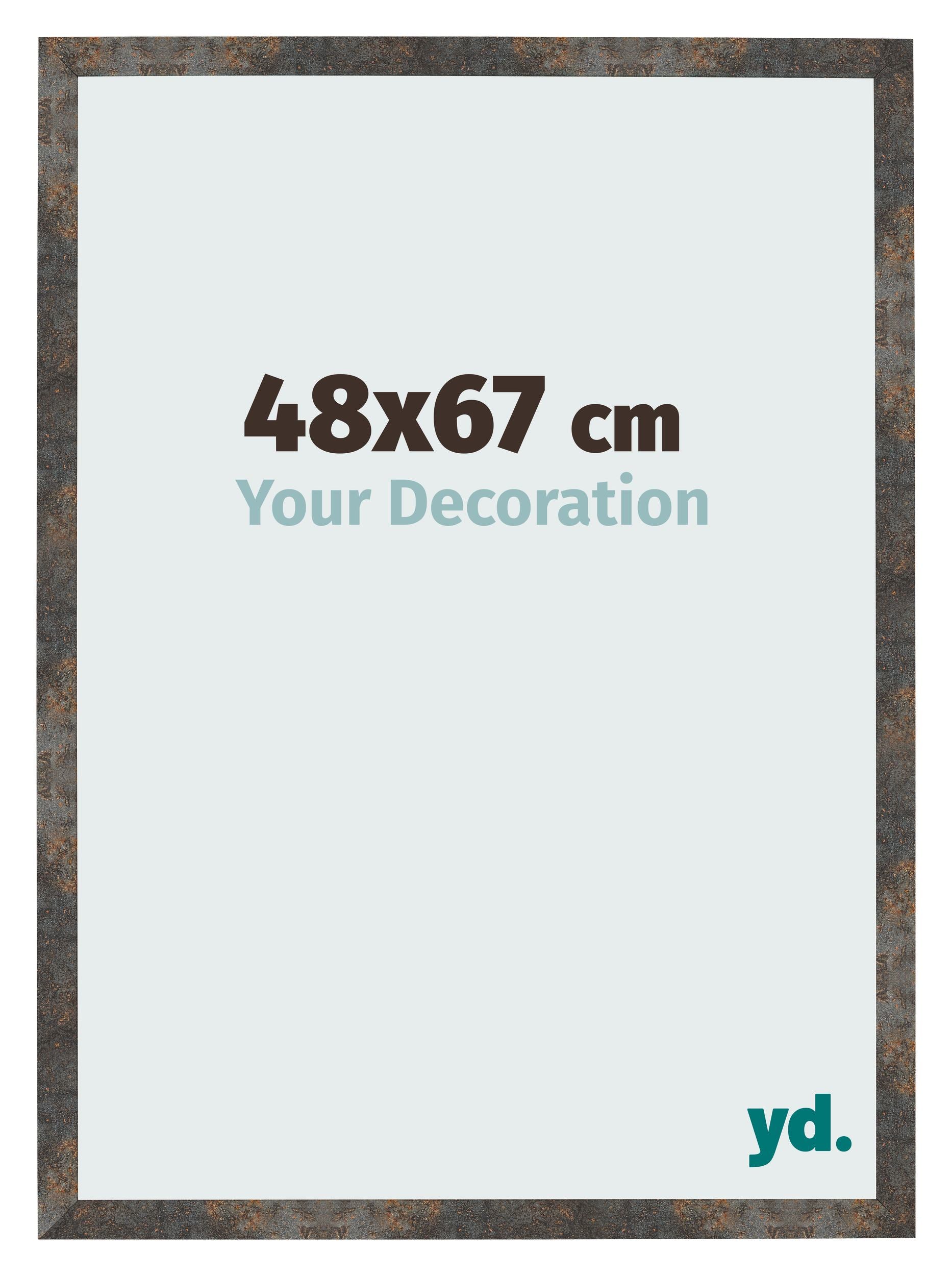 Photo Frame 48x67 cm Oxidized Metal MDF Bologna Front Size | Yourdecoration.com