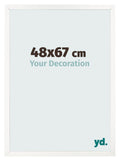 Photo Frame 48x67 cm White High Gloss MDF Bologna Front Size | Yourdecoration.com