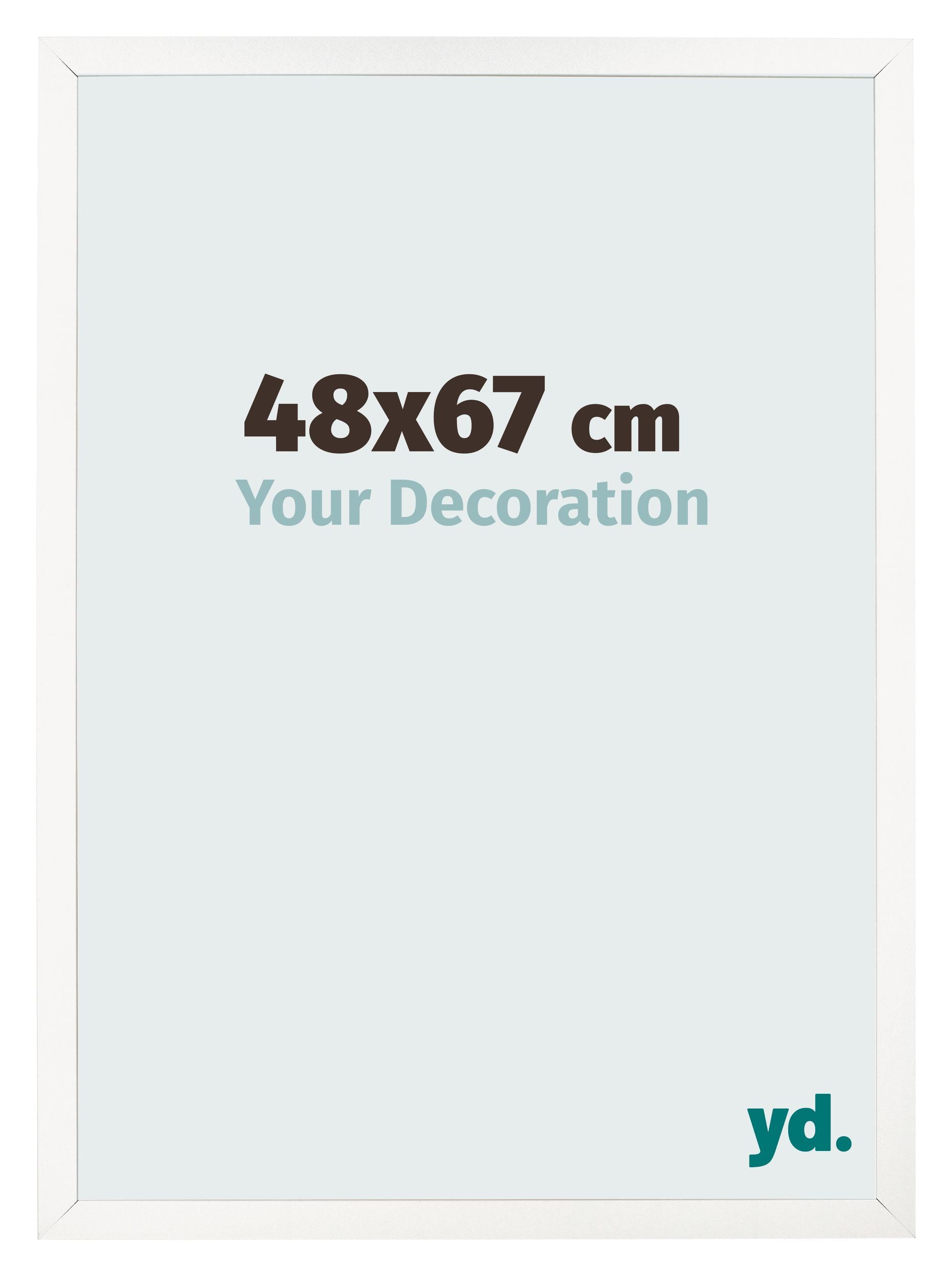 Photo Frame 48x67 cm White High Gloss MDF Bologna Front Size | Yourdecoration.com