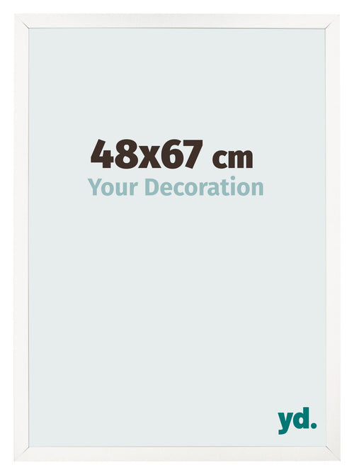 Photo Frame 48x67 cm White High Gloss MDF Bologna Front Size | Yourdecoration.com
