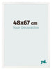 Photo Frame 48x67 cm White High Gloss MDF Bologna Front Size | Yourdecoration.com