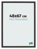 Photo Frame 48x67cm Black Woodgrain MDF Bologna Front Size | Yourdecoration.com