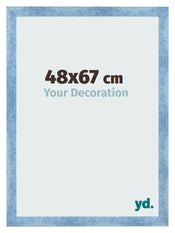 Photo Frame 48x67cm Clear Blue Swept MDF Pisa Front Size | Yourdecoration.com