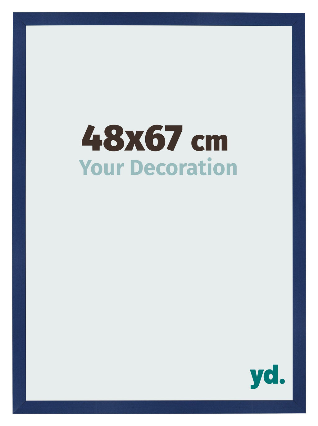 Photo Frame 48x67cm Dark Blue Swept MDF Bologna Front Size | Yourdecoration.com