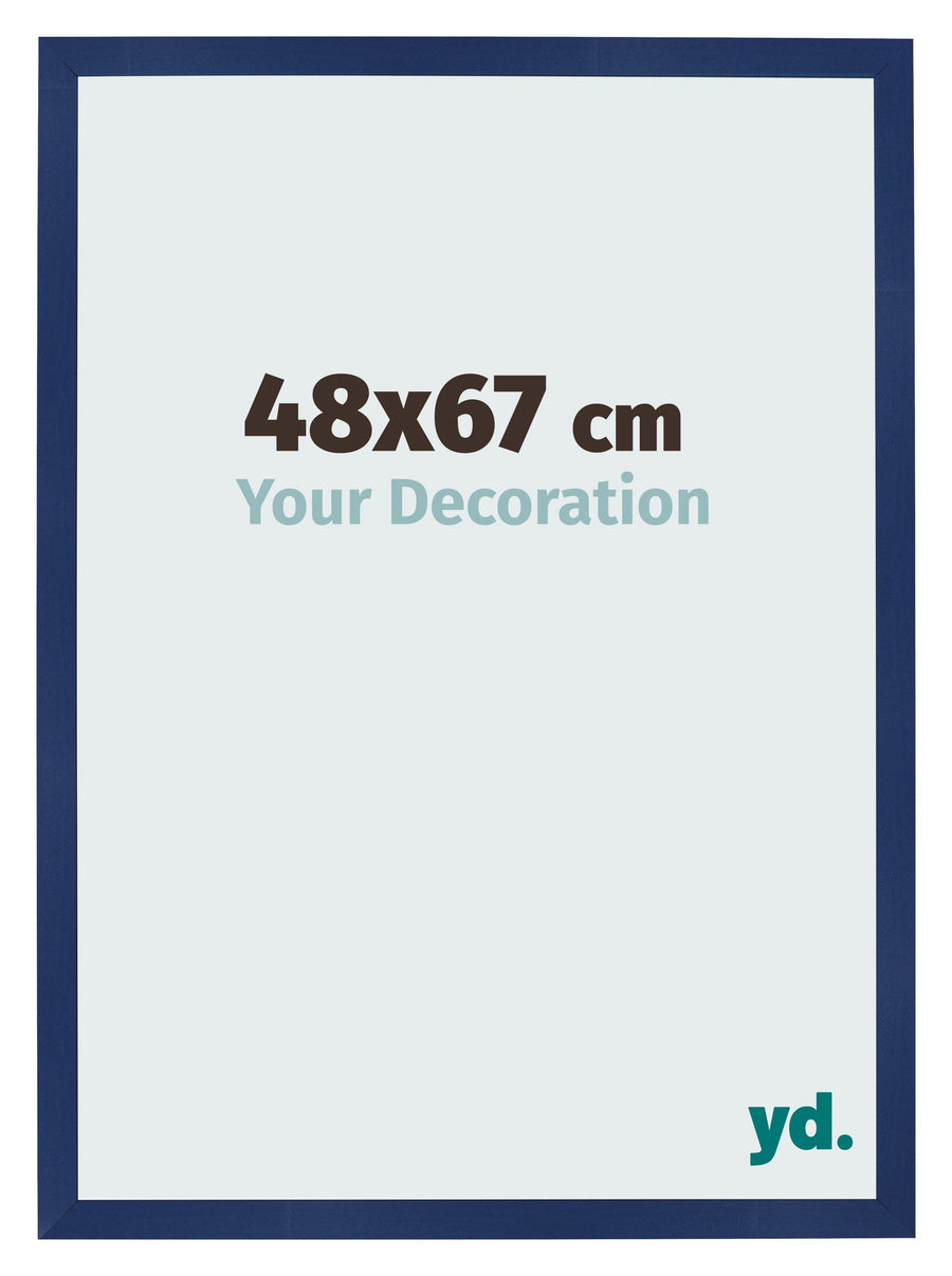 Photo Frame 48x67cm Dark Blue Swept MDF Bologna Front Size | Yourdecoration.com