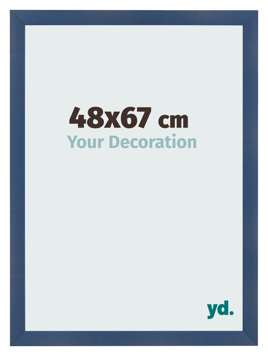 Photo Frame 48x67cm Dark Blue Swept MDF Pisa Front Size | Yourdecoration.com