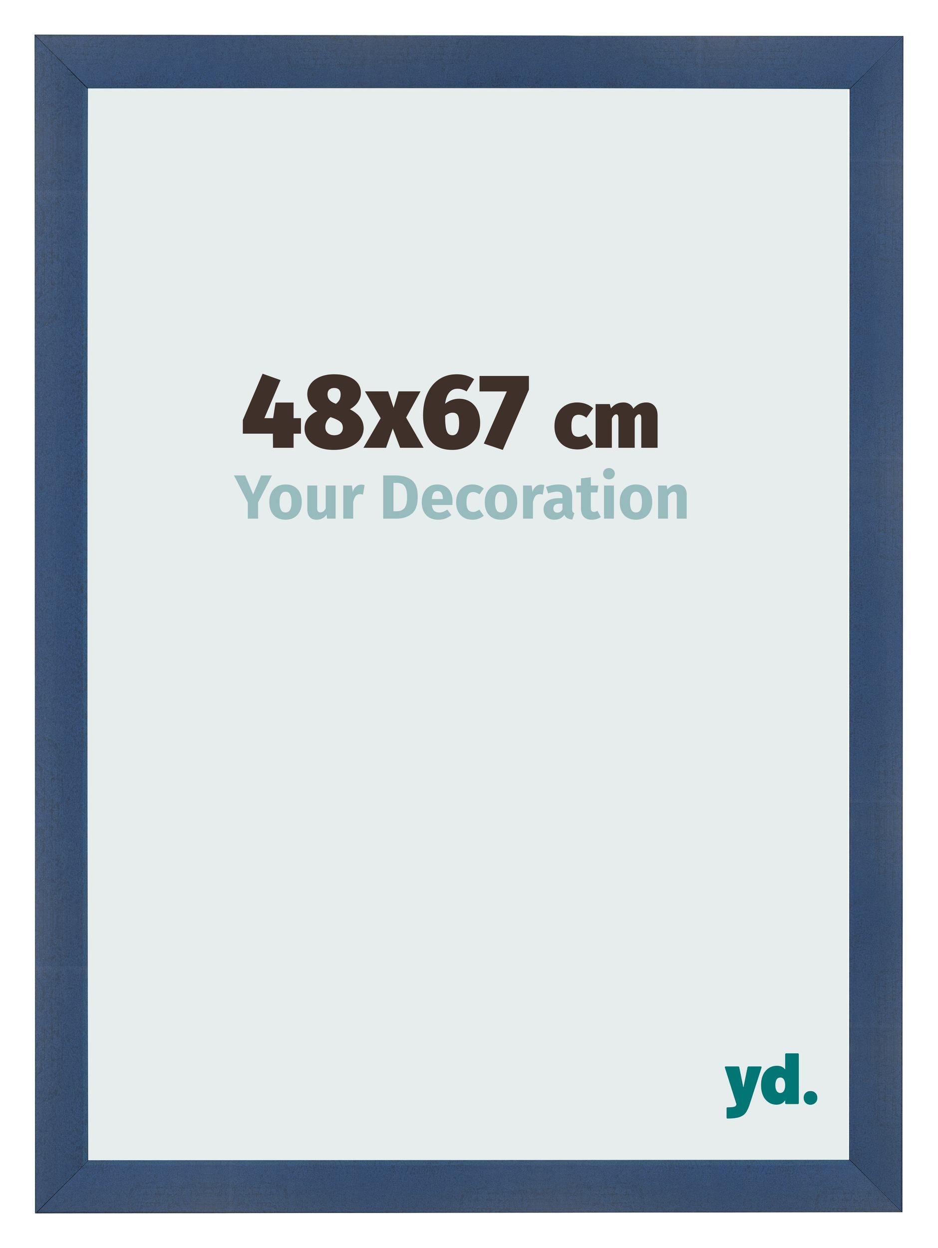 Photo Frame 48x67cm Dark Blue Swept MDF Pisa Front Size | Yourdecoration.com