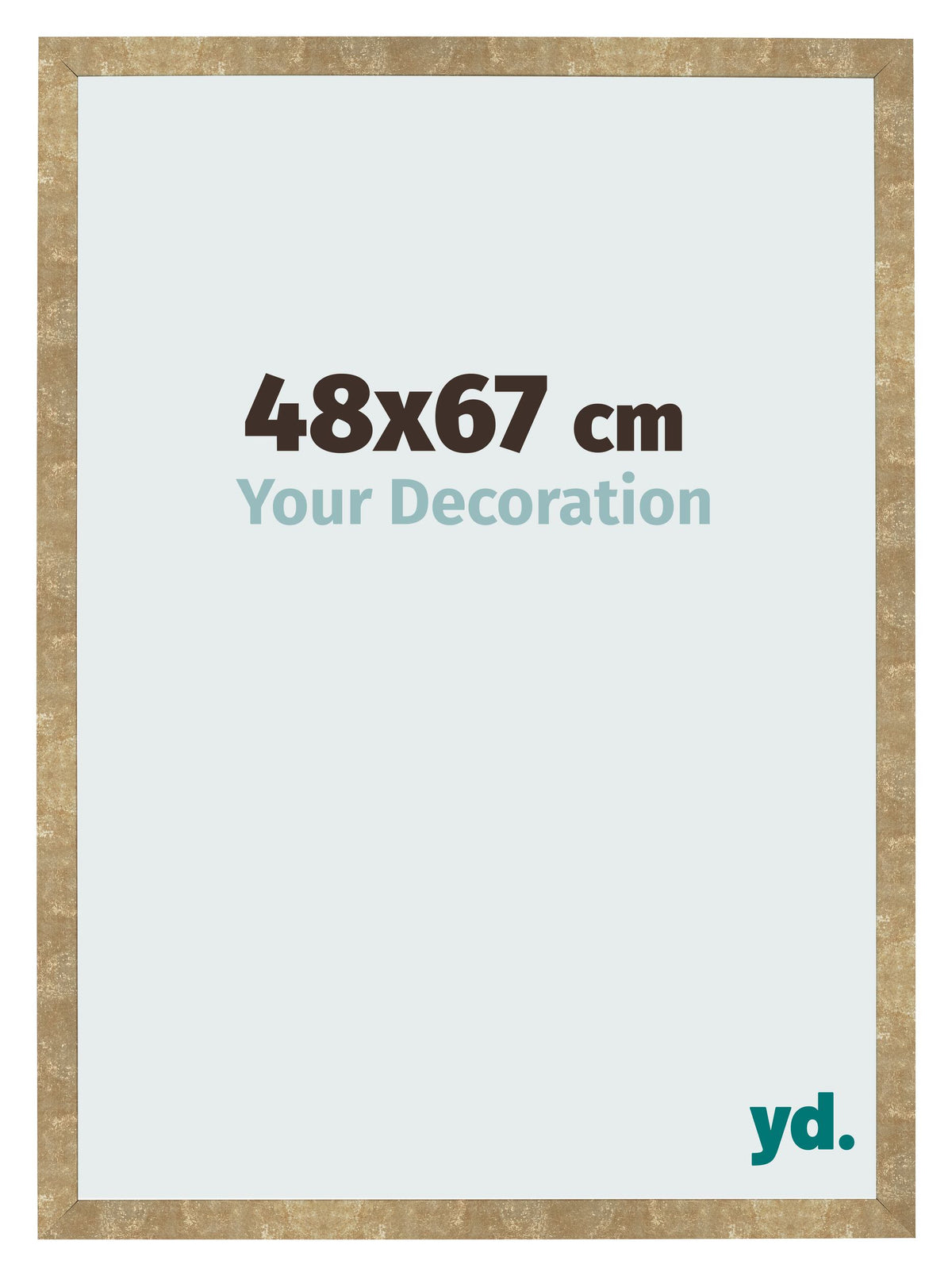 Photo Frame 48x67cm Gold Antique MDF Bologna Front Size | Yourdecoration.com