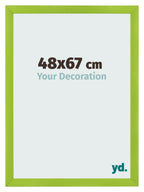 Photo Frame 48x67cm Green MDF Pisa Front Size | Yourdecoration.com