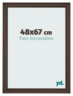 Photo Frame 48x67cm Oak Dark MDF Lazio Front Size | Yourdecoration.com
