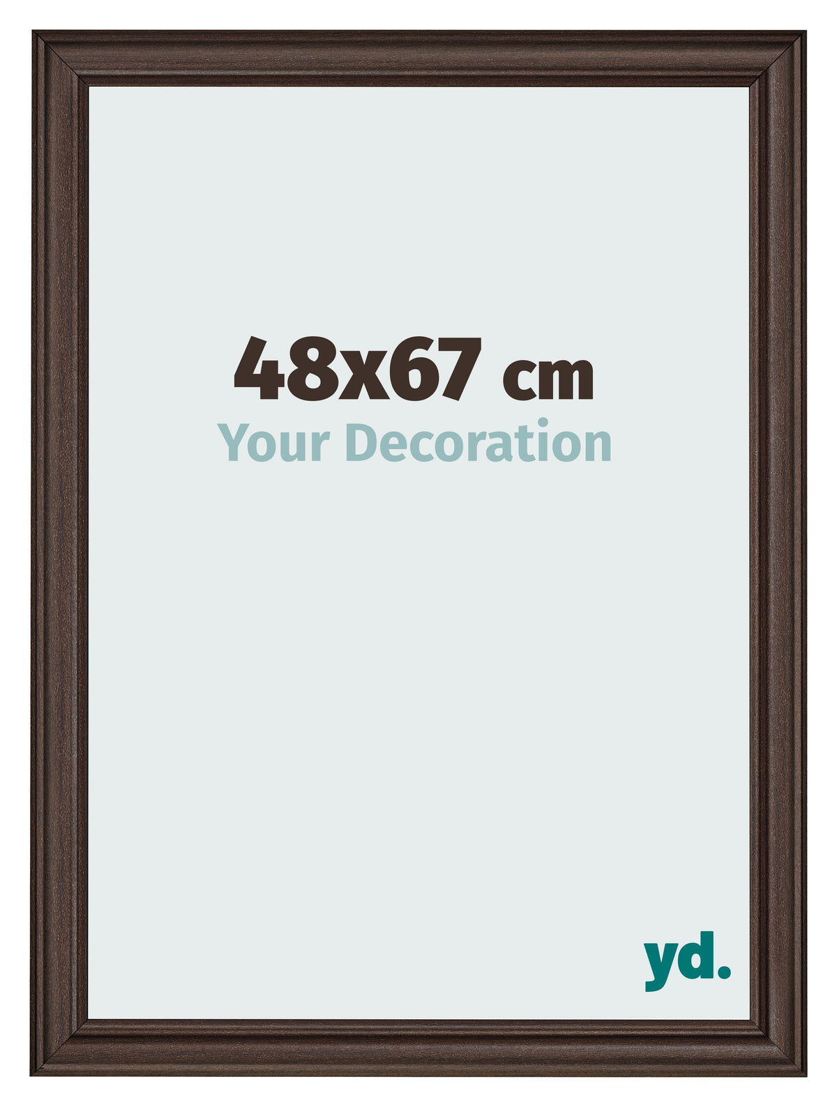 Photo Frame 48x67cm Oak Dark MDF Lazio Front Size | Yourdecoration.com