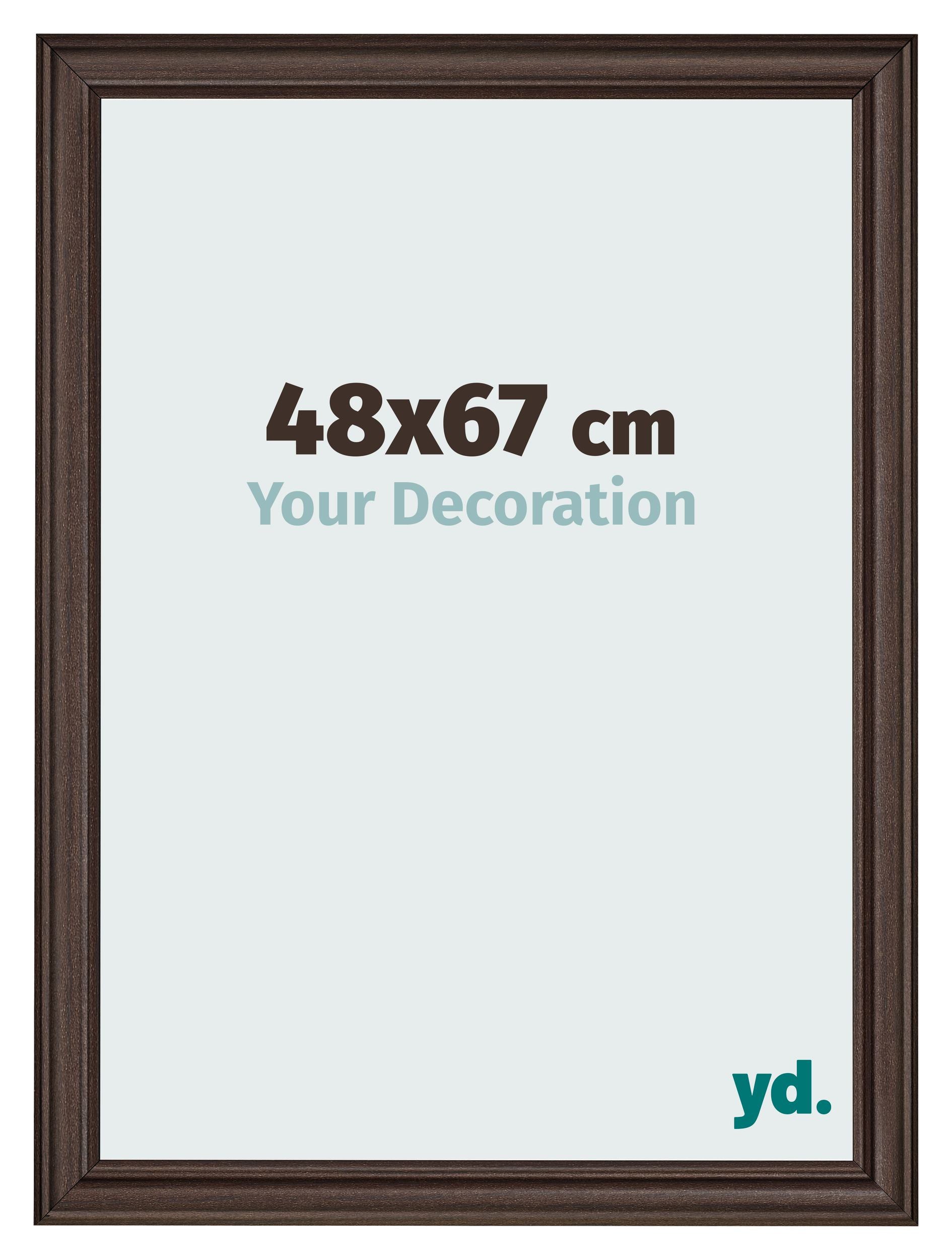 Photo Frame 48x67cm Oak Dark MDF Lazio Front Size | Yourdecoration.com