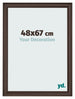 Photo Frame 48x67cm Oak Dark MDF Lazio Front Size | Yourdecoration.com