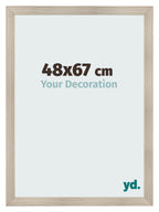 Photo Frame 48x67cm Oak Rustic MDF Pisa Front Size | Yourdecoration.com