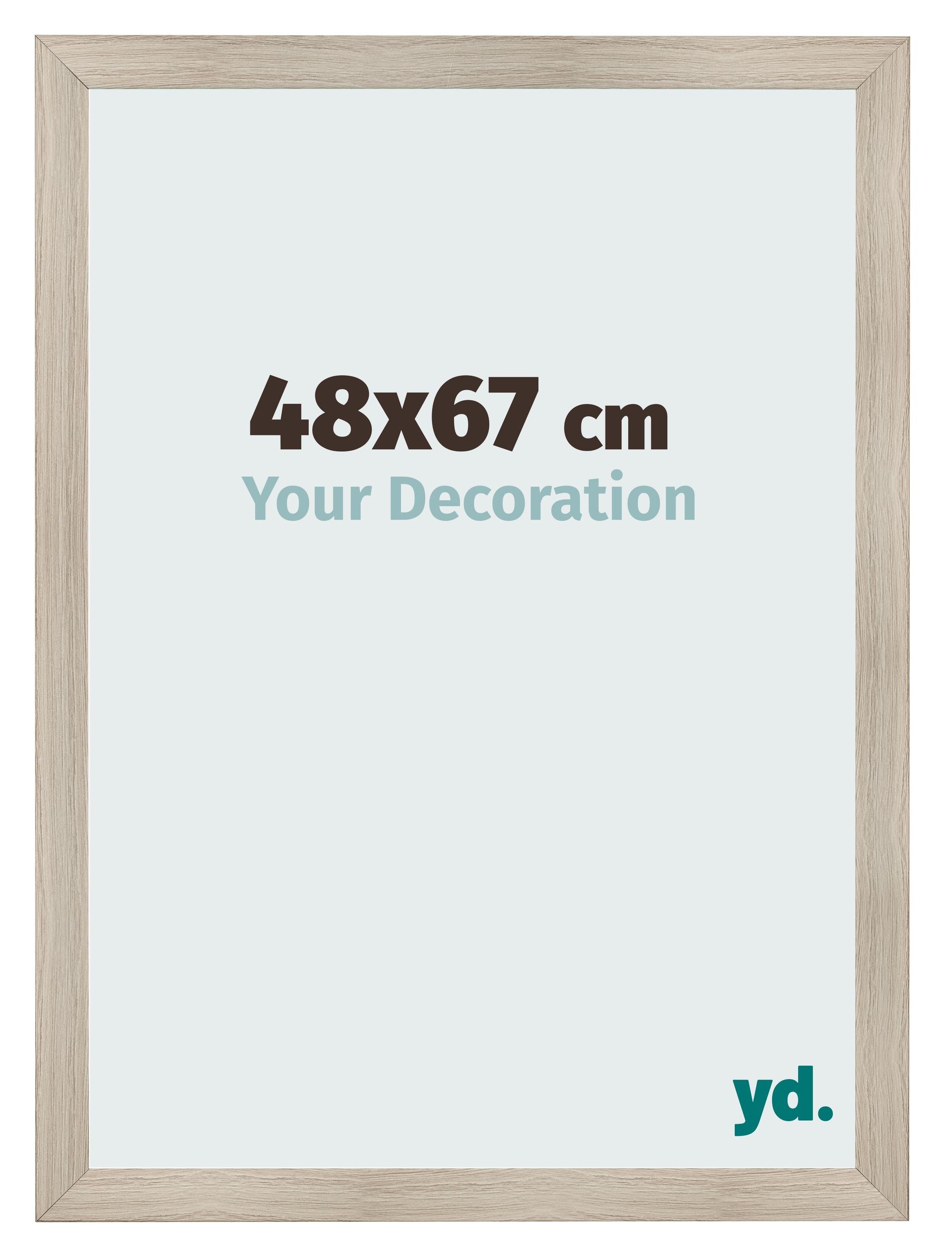 Photo Frame 48x67cm Oak Rustic MDF Pisa Front Size | Yourdecoration.com