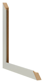 Photo Frame 48x67cm Silver Matte MDF Bologna Detail Intersection | Yourdecoration.com