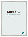 Photo Frame 48x67cm Silver Matte MDF Bologna Front Size | Yourdecoration.com