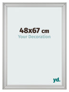 Photo Frame 48x67cm Silver Matte MDF Lazio Front Size | Yourdecoration.com