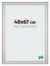 Photo Frame 48x67cm Silver Matte MDF Lazio Front Size | Yourdecoration.com